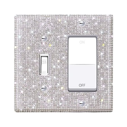 US Standard Switch Panel Sticker Rhinestones Socket Frame 09 09