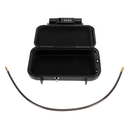 Bærbar sikkerhedsboks Mini Rejsesafe 4-cifret kombinationslås Aftageligt stålkabel til strandvandrerhjem Rejsehoteller