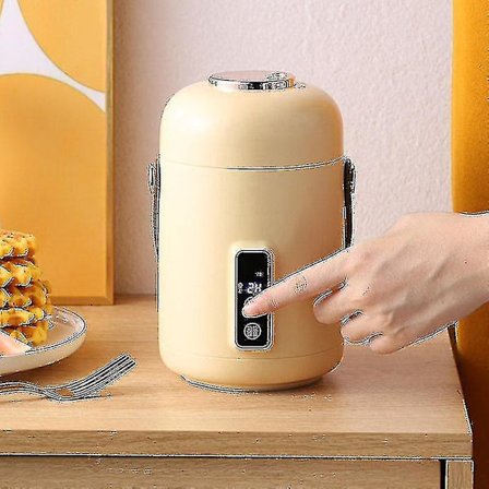 500ml Elektrisk Kogegryde Rejsekedel Langsom Komfur Bærbar Gryderet Gryde Multicooker Kogende (grøn) Black Day