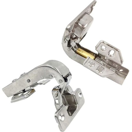 90 Graders Hengsler med Lang Arm og Demping for Dør Myk Lukking Hengsler for Dører Skap Kjøkken Sett med 2