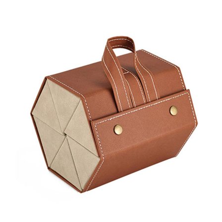 Case för flera glasögon i läder PU-läder 2/3/4/5/6 par solglasögonhållare Förvaringslåda för glasögon