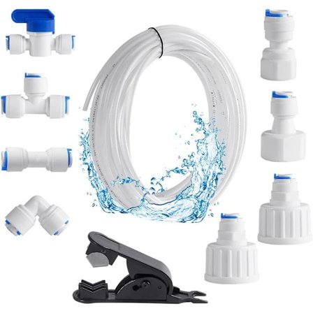 (15m) Reformer 10-delt Køleskabs Slange Sæt Side Vandindløb Slange