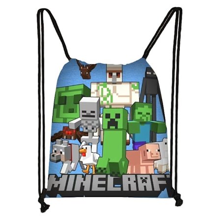 Gymbag Minecraft Grønn