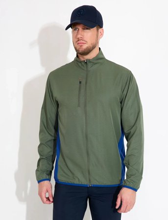 Abacus Mens Lanark Stretch Windjacket - Khaki green - S