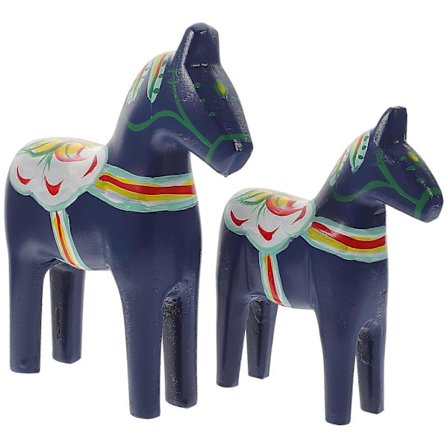 1 Par Mini Farget Tegnehest Statue Trehest Skrivebordshest Ornament Innflyttingsgave