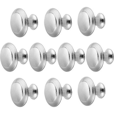 30 STK Dørknop Møbelknopper Moderne Design Børstet Satin Krom til Skabe, Møbeldøre, Skuffer, Skoskabe YQV