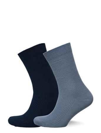 2-Pack Classic Sock - Gots/Vegan Blue Knowledge Cotton Apparel