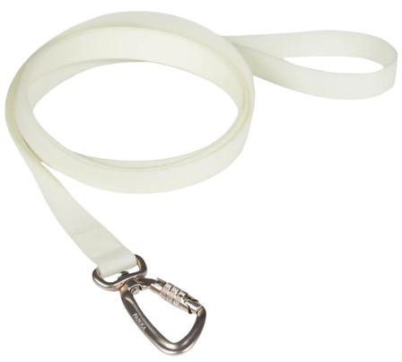 PAIKKA - Glow Leash talutushihna - 2x180 cm - White