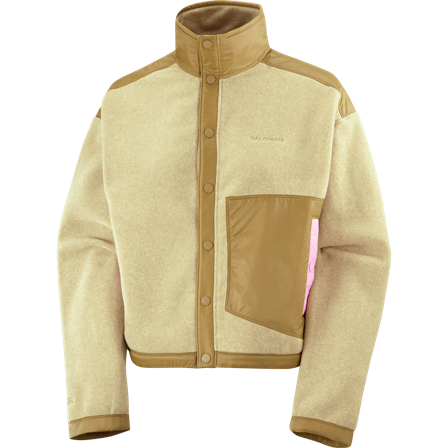 Salomon - Chroma Fleece Cardigan W - Gray Green - XL