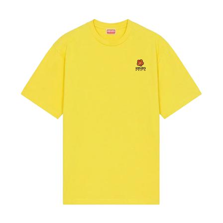 Kenzo Boke Flower Crest T-Shirt Gul, Herre T-shirts, Størrelse: M