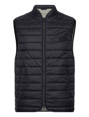 ?Light Padded Zip Through Vest Vest Marineblå Lindbergh*Betinget Tilbud