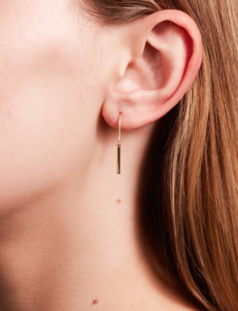 Design Letters Initial Ear Hanger (A-Z) - Gold - ONE SIZE 2