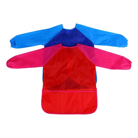 Barn Vattentätt Hantverksförkläde Ritning Målning Matlagningsrock med Ficka