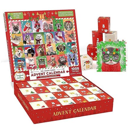 Adventskalender Julepuslespill Christmas Emporium 1008 Brikker Puslespill[D]