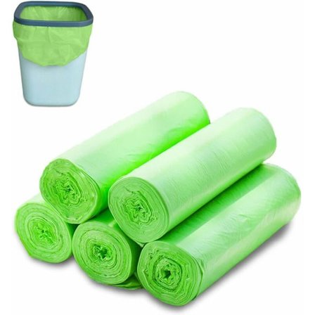 100 organiska soppåsar, 30 liter vardera, tåliga, matavfallspåsar, 100% komposterbara och biologiskt nedbrytbara.