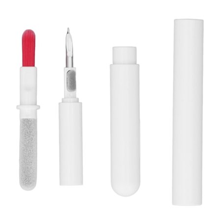 Monitoiminen Bluetooth-kuulokkeiden puhdistusharja Kannettava elektroniikkatuotteiden puhdistuskynä Valkoinen