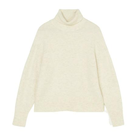 Marc O'Polo Elegant polo neck jumper Hvid, Dame Rullekraver