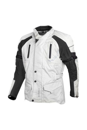 GMS Taylor Motorcycle Jacket White/Black 7XL