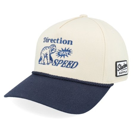 Slacker Supply - Beige - adjustable - Cap - Direction Over Speed Rope Stone/Navy A-frame Adjustable - Hatstore
