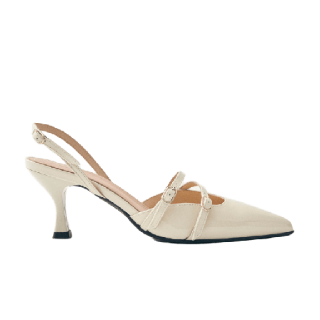 Alohas Joelle Onix Cream Leather Pumps Sandaler Dam Beige 36