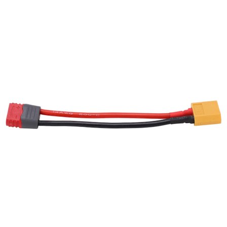 T-stik hun til XT60 han-stik ledning 14AWG adapterkabel til RC Lipo batterioplader