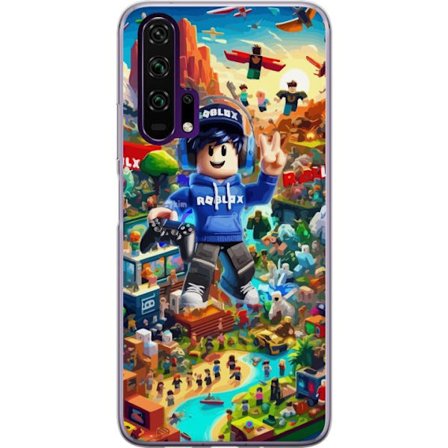 Kompatibelt Mobilskal till Honor Honor 20 Pro Stor detaljerad Roblox-värld fylld med karaktärer, äventyr och färgstarka miljöer perfekt för lek