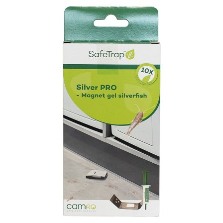 SafeTrap Limfælde til Sølvfisk og Skægkræ 10 Fælder og 5 g Magnet gel Silverfish, Tøj & Bolig, Skadedyrsbekæmpelse, Sølvfisk