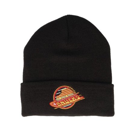 American Needle - Svart cuff Beanie - Knit NHL 100% Arcylic Black Cuff @ Hatstore