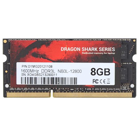 DDR3L RAM Slim Aluminium Højtydende DDR3L-1600MHz NB3L-12800 Notebook Hukommelse 8GB