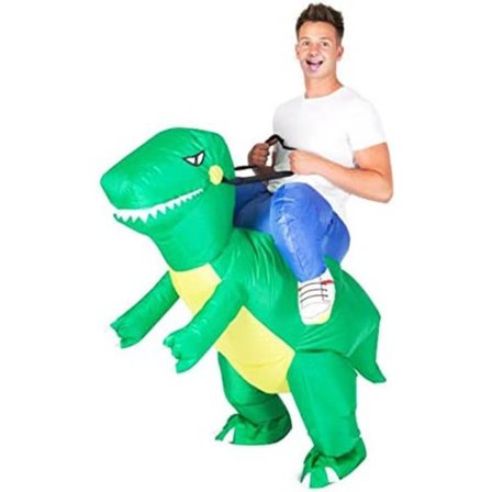 Oppusteligt dinosaurkostume - Oppusteligt Raptor-kostume - Premiu