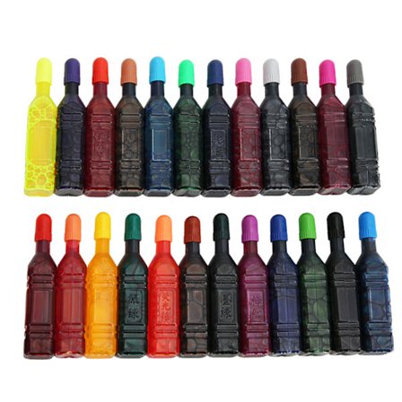 24 Farve Akvarel Pen Refill Blæk Vaskbare Kunstforsyninger til Børn Malerværktøj