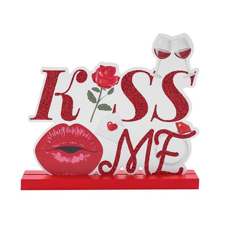 Valentinsdag Borddekorasjon i Tre Kjærlighet Ornamenter Håndverk