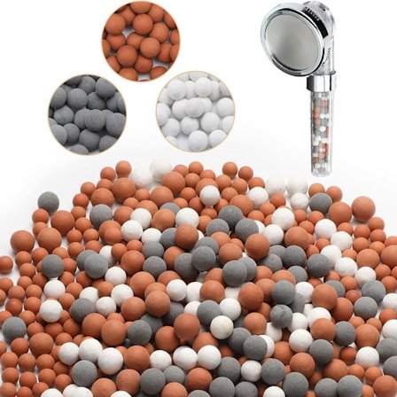 Udskiftnings anion mineral perle sten kugle, rensende vand mineral sten perle, filtrerings sten perle kugle til filtreret brusehoved