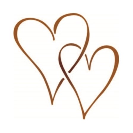 Dekorationshjärta Koppar 30x30 cm Hjärta Väggdekor