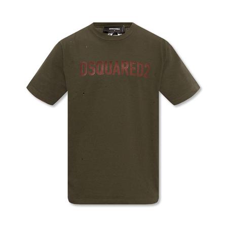 Dsquared2 Logo T-shirt Grøn, Herre T-shirts