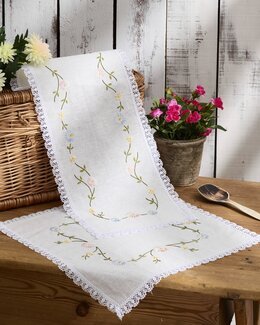 Broderikit Dug Blomster - Knittingroom