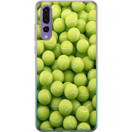 Kompatibel Mobilcover til Huawei Huawei P20 Pro Mønster af grønne tennisbolde i høj detalje, sporty motiv med gentagende tekstur og stærke farver