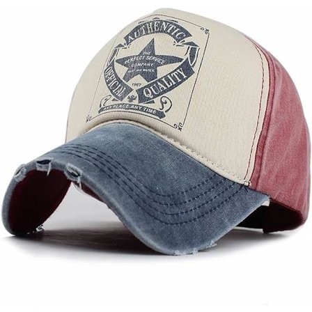 Vintage Baseball Cap Pesty Denim Trucker Hat Muoti Pentagram S