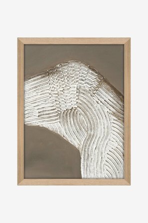 Malerifabrikken - Raw Shape 1 / 30x40 Cm / Eik ramme - Brun - Bilder & skilt - Fra Homeroom