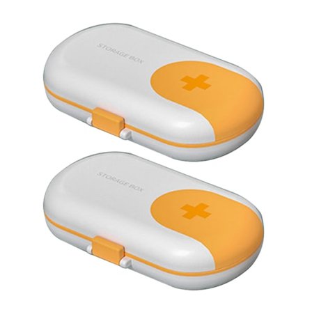 Liten pilleboks, reisearrangør for daglige piller, bærbar, kompakt