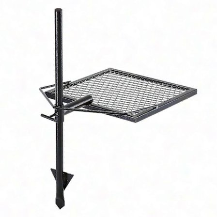 Kraftig drejelig lejrbålsgrill - Justerbar stålrist til madlavning over åben ild til udendørs grill