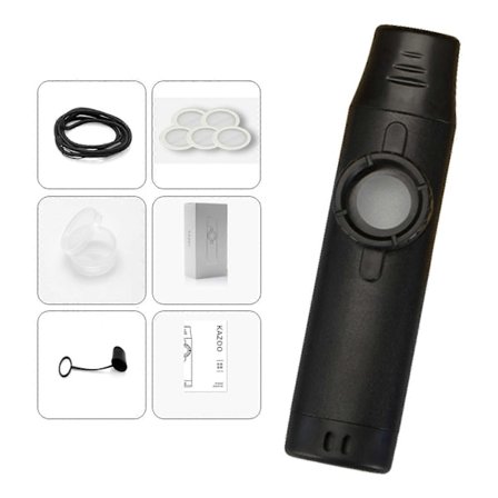 Professionell Kazoo Metall Kazoo Flöjt Blåsinstrument Trä Kazoo Membran Svart