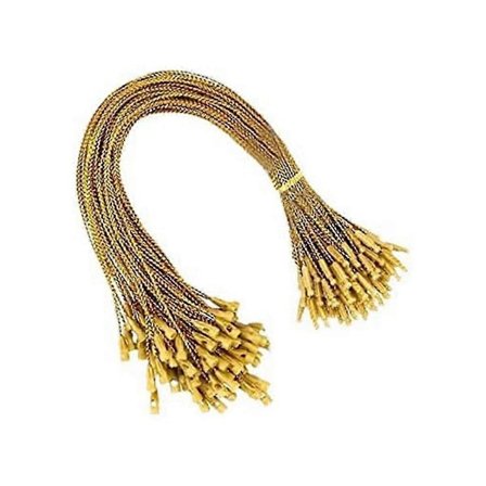 1000 stk Gull Juletrepynt Henger Tau, Båndkrok Spenne for Juleledningslås