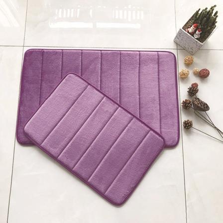 Kylpymatto liukumaton imukykyinen suihku Kylpyhuonematto Matto Paksutettu 40D Memory foam Purple 40*60