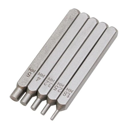 Metal Stempling Stempel Sæt, Metal Stempling Stanse Sæt Inkluderer 5 Stykker Smykker Metal Stemplingsværktøj