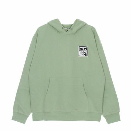 Obey, lightweight hoodie eyes icon 2 Zielony, Mężczyzna, Rozmiar: S