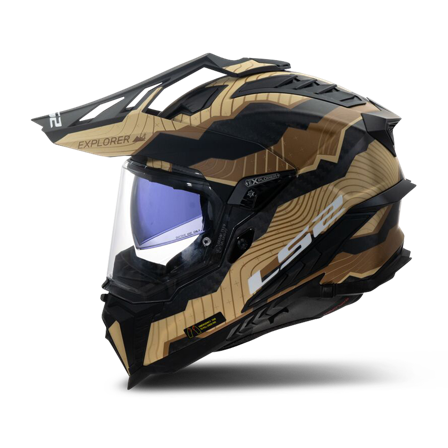 Adventure-kypärä LS2 MX701 Explorer C Ruskea S