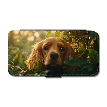 Hund Engelsk Cocker Spaniel iPhone 12/iPhone 12 Pro Flip Mobilfodral