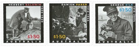 Australien - Krigsfotografer - Postfrisk sæt 3v