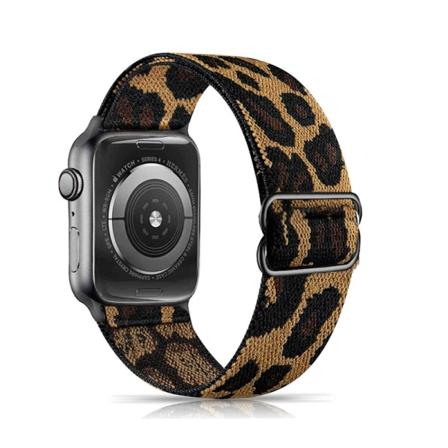 Elastiske nylon solo-løkkebånd kompatible med Apple Watch 38mm 4